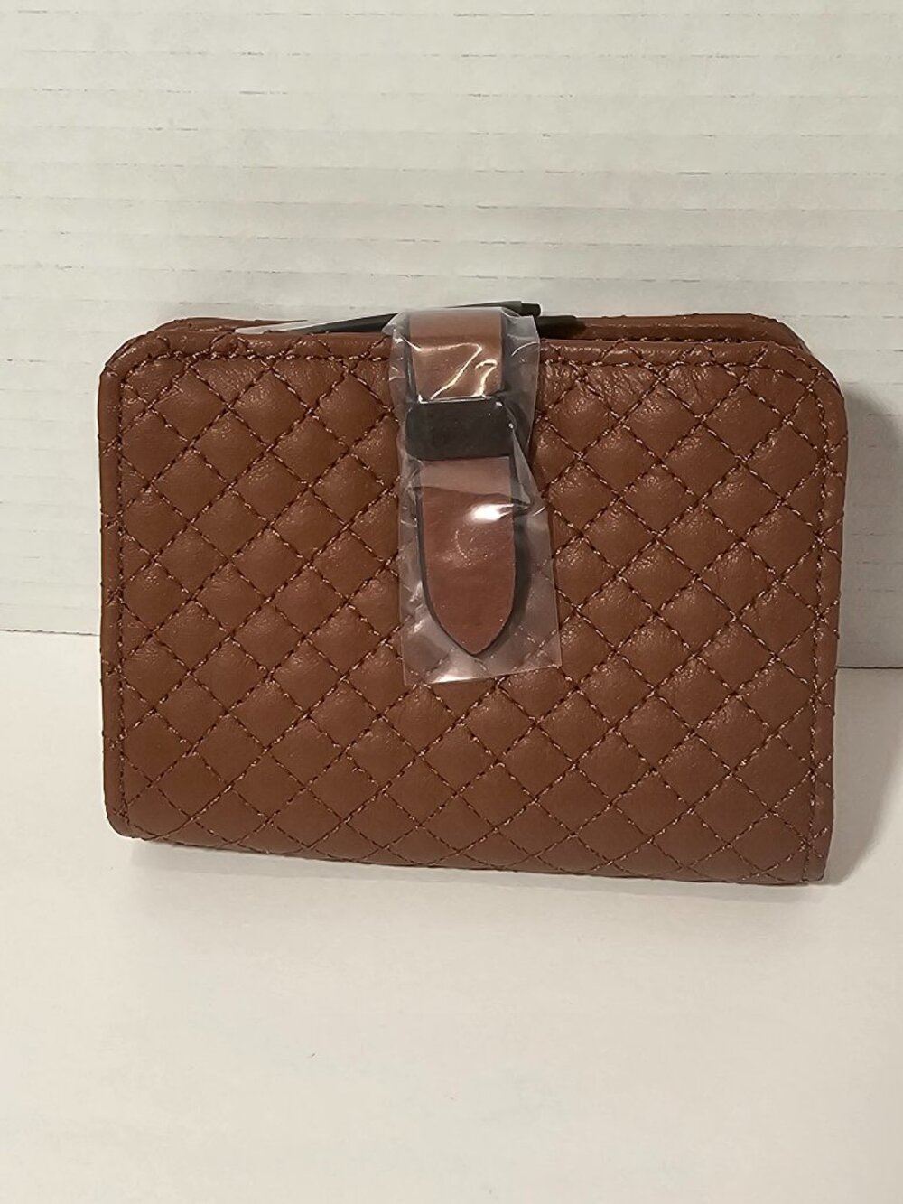 NWT Vera Bradley Carryall RFID Small Wallet Classic Mocha Bag Tote Compact Purse
